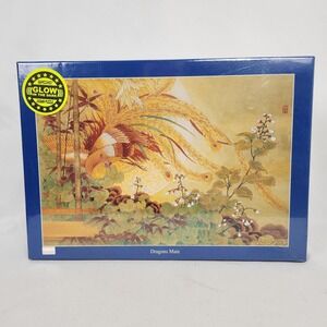 New Sealed "Dragons Mate" Glow In The Dark 1000 pc Puzzle Bird Colorful Japanese